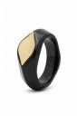 bracciale con dettaglio oro sul davanti shine